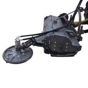 18 Hammer Driven Hydraulic Flail Mower With Inter Row Disc 240KG QYMD110