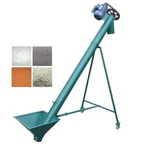 Small Grain Screw Lift Conveyor Electrical Inclined Screw Feeder with Flexible