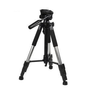 Q111 590mm Mobile Video Recording Stand , FCC Travel Fluid Head Video Tripod