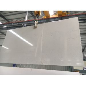 White Quartz Solid Stone Countertops For Kitchen 2.5 G / Cm3 Bulk Density