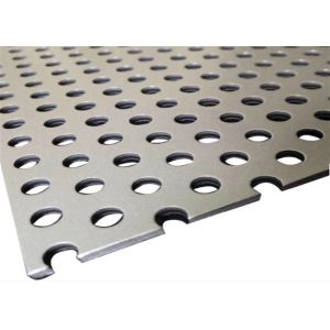Fireproof 3.8mm Thick Perforated Galvanized Metal Screen For Architecture