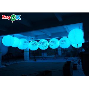 Logo Printing Inflatable Stand Lighted Balloon With Stainless Steel 190T Nylon