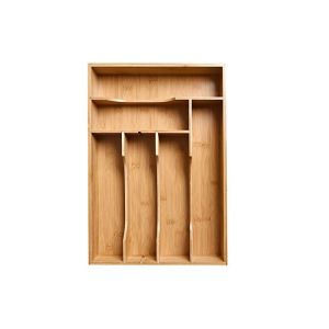 Kitchen Utensil Drawer Bamboo Storage Organizer Utensil Caddy Custom Shape