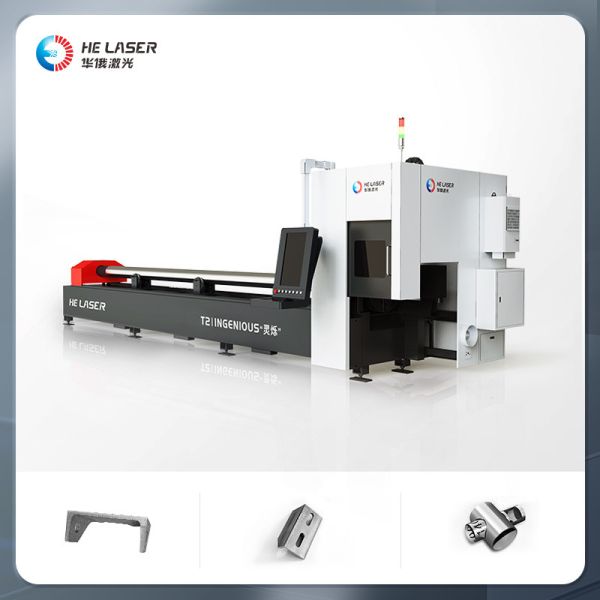 Round / Square Pipe Laser Cutting Machine 3000W Fiber Laser Metal Cutting