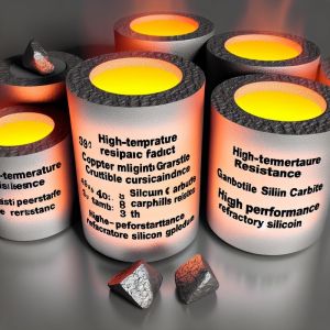 High-Temperature Copper Melting Graphite Crucible Fire Resistant Silicon Carbide