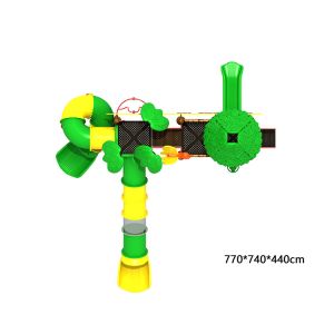 Outdoor Amusement Plastic Custom Playground Slides YST Sunflower Style For