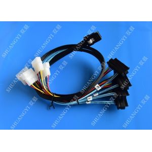 China Internal Mini-SAS to 4x Internal SAS Cable 1.6 Feet / 0.5m on sale