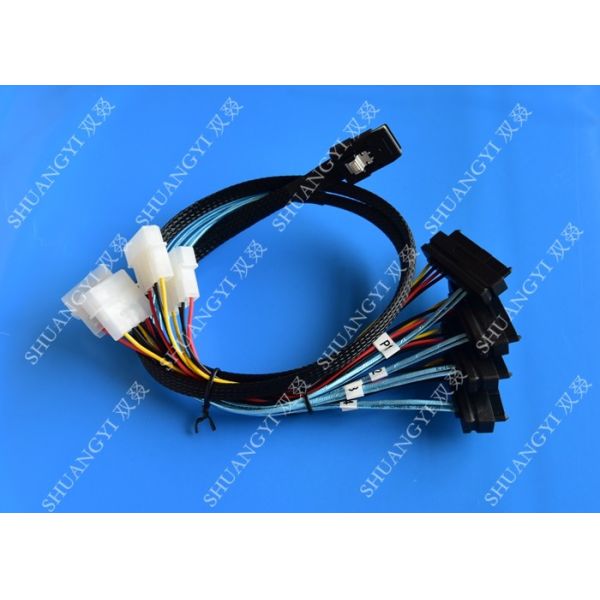Quality Internal Mini-SAS to 4x Internal SAS Cable 1.6 Feet / 0.5m wholesale