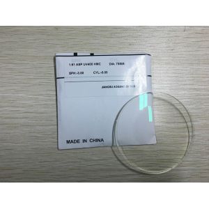 UV400 Protection HMC Coating Lenses , 1.61 MR 8 Aspherical No Glare Lenses