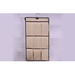 Brown Non Woven Fabric Travel Organizer Bag Three Layer With Iron Hook