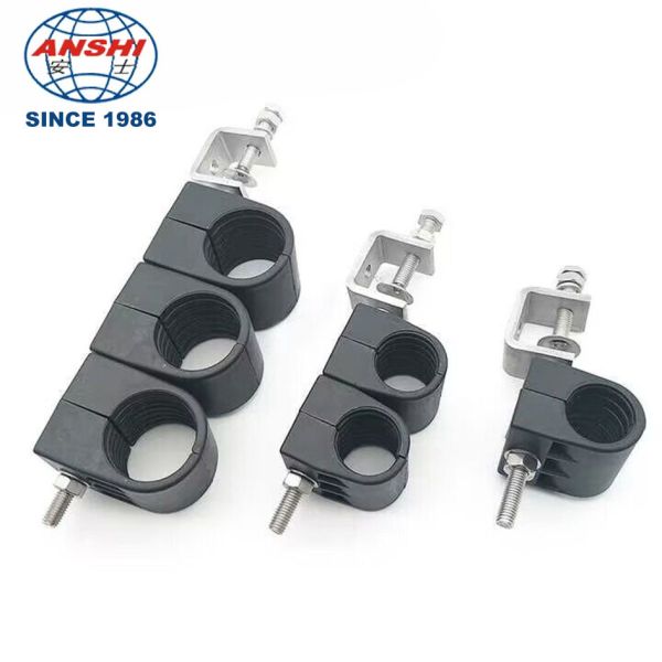 Quality ANSHI Stackable Single Hole Type Feeder Clamp To Support Cables wholesale