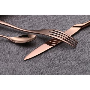 SS304 1810 Stainless Steel Flatware , Solid handle 1810 Silverware