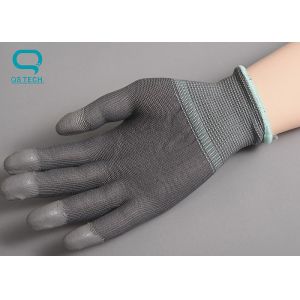 Clean Room PU Dispensing Nylon Anti Static Gloves For Factory Workshop