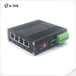 Industrial 4-port 10/100/1000Base-T + 1-port 100/1000Base-X SFP Ethernet Switch