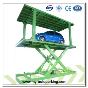 China Underground Garage Double Deck Pit Design Scissor Parking Lift System on sale
