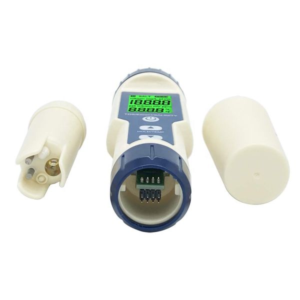 Multiparameter pH Meter 5 in 1 TDS/EC/Salinity/TEMP Tester with Replaceable Electrode