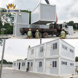 2 Story Flat Pack Temporary Portable Steel Structure Accommodation