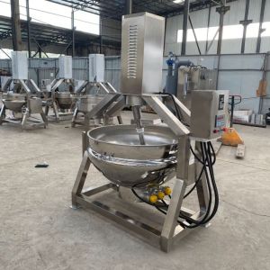 Efficient Jacketed Cooking Kettle Steam Cooking Kettle With Tilting And Mixing