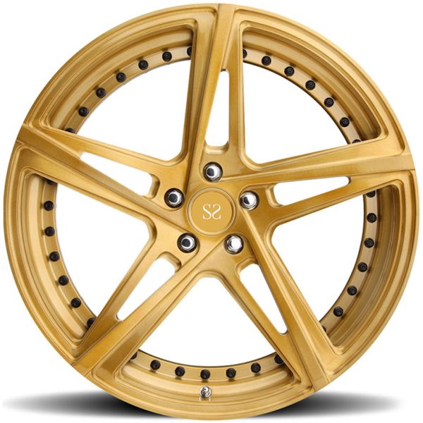 Quality 20inch Rims Bronze Customized  2-PC Forged Alloy Rims For Maserati / Rim 20" Forged Alloy Wheels Made of 6061-T6 Rims wholesale