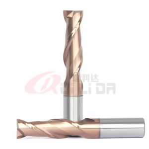1/4" 1/2" 2 Flute Carbide End Mill 12mm Slot End Mill Cutter With Edge Radius