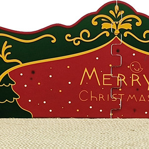 Cat Scratcher Bed, Cardboard Cat Bed with Catnip Christmas Couch Cat Scratching