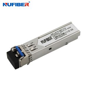 Hot Pluggable 1310nm 20KM 1.25G SFP Module With Duplex LC Connector