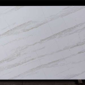Customized Quartz Stone Slab For Bathroom Vanity Snow White Quartz Stone