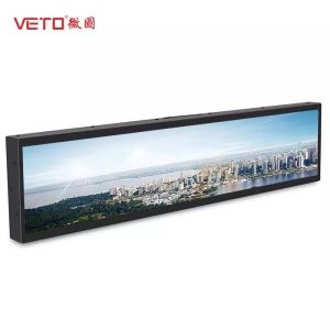 24 28 Inch TFT Ultra Wide LCD Signage Stretched Bar Advertising Display