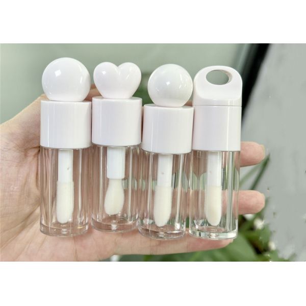 Empty Make Your Own Beauty 4ml Love Shaped Empty Lip Gloss Tubes