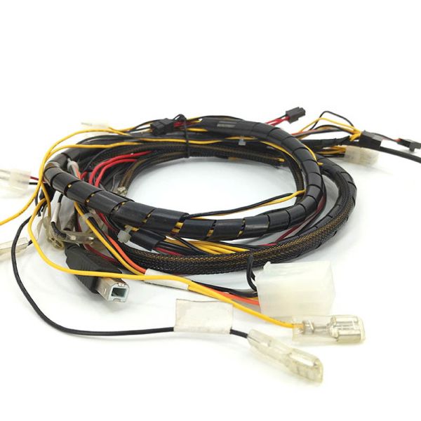 Black 2.54mm Pitch Customized Electronic Wiring Harness for Superior Engine