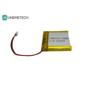 Buy cheap 4.35V 360mAh Polymer High Voltage Lithium Ion Battery 552525 3.8V For Portable from wholesalers