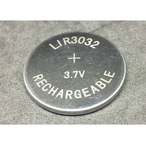 Rechargeable LIR3032 Li Ion Button Battery 110mAh Low Power Consumption