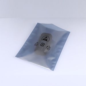 0.075mm ESD anti static package Zipper Open Top Aluminum Back Seal