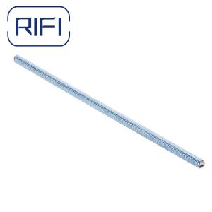 DIN Electro Galvanized Threaded Rod G.I. 3/8 X 10″ For Fixing Pipes And Channels