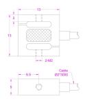 Smallest Traction Compression Load Cell 1kg Compression And Traction Load Cell