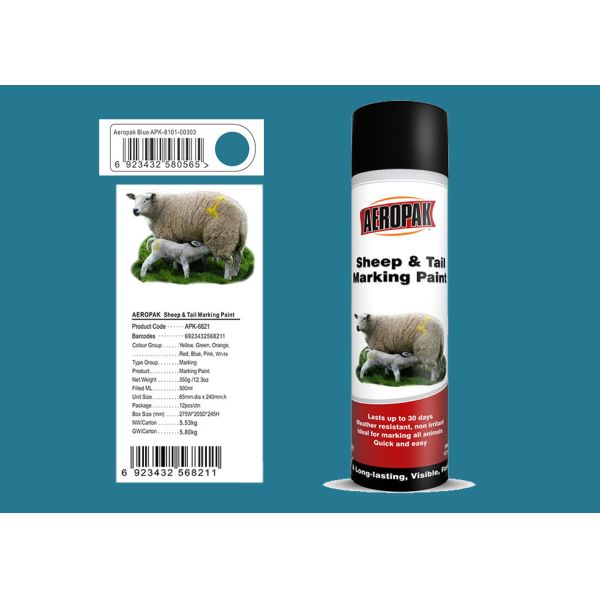 Quality Sheep And Tail Marking Spray Paint  Blue Color SGS Certification Easy To Use wholesale