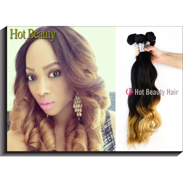 Quality Custom Colored Human Hair Extensions Body Wave Style Tangle Free wholesale