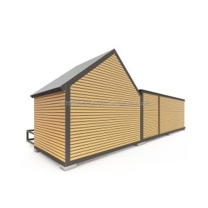 50/75/100mm Wave Sandwich Panel Wall for Mall in Triangle Steel Structure Design