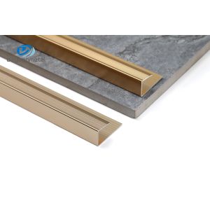 China 6063 Aluminium Floor Edge Trim T6 Tempered Anti-Slip For Home Decoration on sale
