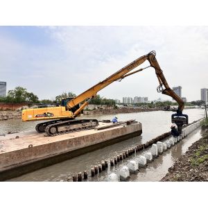 12 M Max Pile Length Photovoltaic Pile Driver For Heavy Duty 33-40Ton Excavator