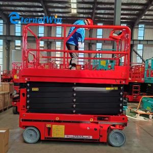Safe Emergency Stop Button Electric Lifting Platform with PLC Control System and