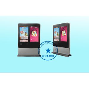 Double Screen 47Inch LCD Digital Signage Display High definition For Airport