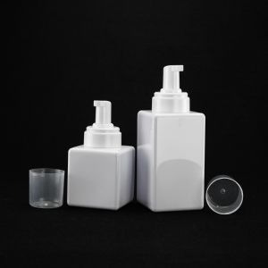Custom 300ml 500ml Square Plastic Pump Bottles Pet Foam Cleaning Foam Pump