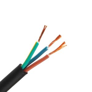 GB/T9330-2008 0.75mm2 Round Wire Multi core Braided Shield Copper Wire Control