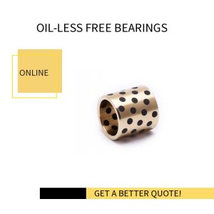 Solid Lubricant Embedded MPBZ10-12 Oil Free Bushing Brass Alloy