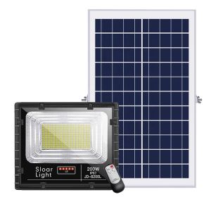 300W Aluminum Alloy Solar Flood Lights Battery Replaceable High Bright LED