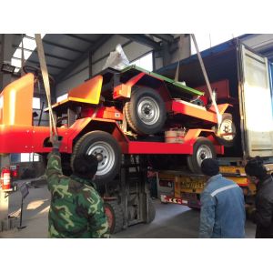 Mobile type diesel portable sawmill wood log cutting machinery /Vertical Cutting