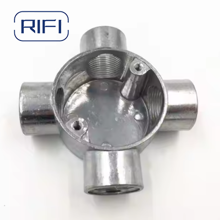 Rifi European Metal Install Box Wall Switch 1+1 Electrical 2 Gang Metal Smart Home Socket Case Iron Wall Box Enclosure