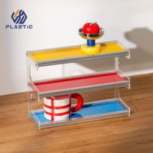 Customized Design Polishing Acrylic Stand Acrylic Display Shelf Easy Maintenance