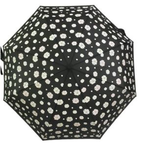 BSCI 190T Polyester Fabric Magic Printing Three Folding Umbrella